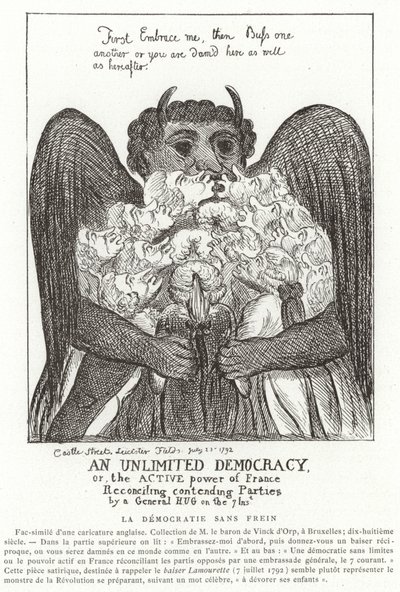 Eine unbegrenzte Demokratie, 1792 von French School
