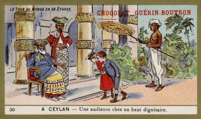 Audienz bei einem hohen Würdenträger, Ceylon von French School
