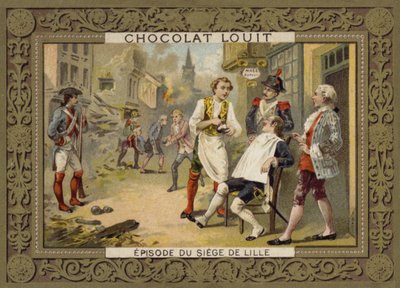 Eine Episode während der Belagerung von Lille, Frankreich, 1792 von French School
