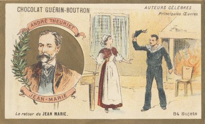 André Theuriet (1833-1907), französischer Dichter, Romanautor und Dramatiker, Autor von „Jean-Marie“, Drama (1872) von French School