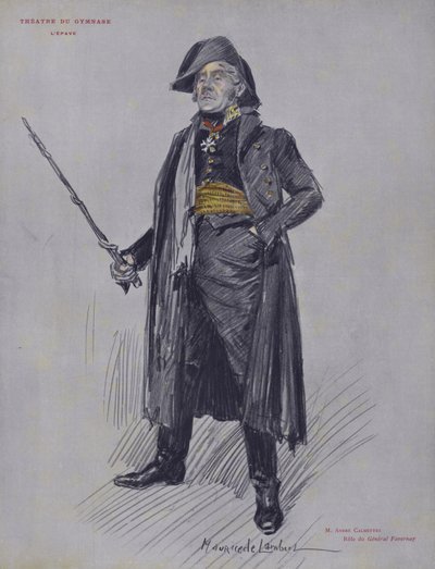 Andre Calmettes als General Favernay in LEpave von French School