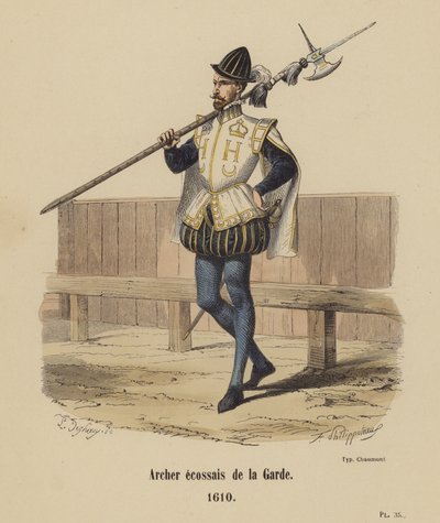 Schottischer Bogenschütze der Garde von French School