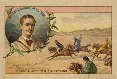 Arnold Henry Savage Landor in Tibet gefangen genommen von French School