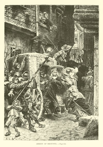 Verhaftung von Broussel von French School