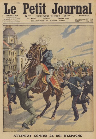Attentat auf König Alfons XIII. von Spanien von French School
