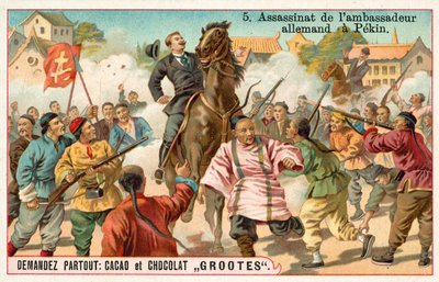 Ermordung des deutschen Gesandten in Peking, Boxeraufstand, China von French School
