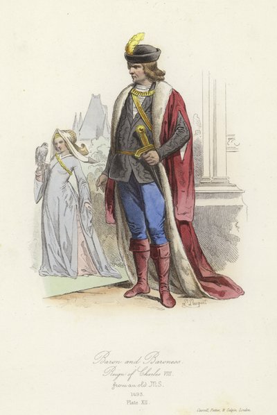 Baron und Baronin, Herrschaft von Karl VIII. von Frankreich von French School