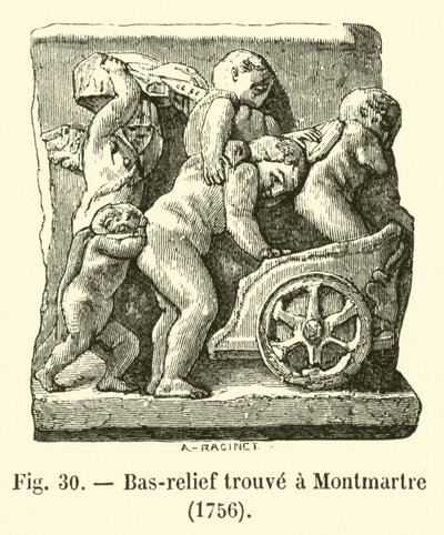 Relief gefunden in Montmartre, 1756 von French School
