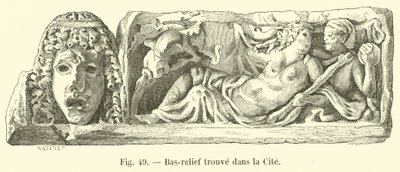 Relief gefunden in der Stadt von French School