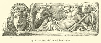 Relief gefunden in der Stadt von French School