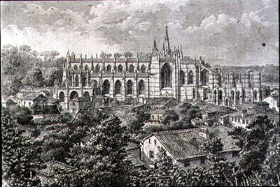 Kloster Batalha in den 1860er Jahren von French School
