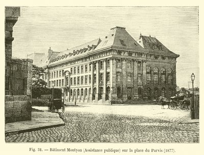 Montyon-Gebäude, Öffentliche Fürsorge, auf dem Place du Parvis, 1877 von French School