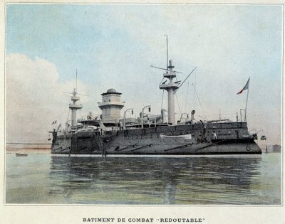 Kampfschiff „Redoutable“ - in „Militäralbum - Marine: Leben an Bord“ von French School
