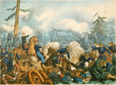 Schlacht von Bapaume, 3. Januar 1871, graviert von F. Wentzel, Paris von French School