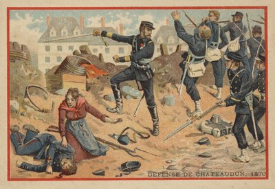 Schlacht von Chateaudun, 1870 von French School