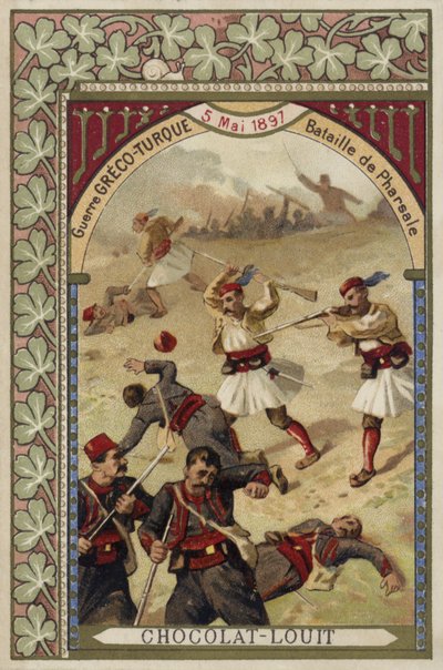 Schlacht von Farsala, Griechisch-Türkischer Krieg, 5. Mai 1897 von French School