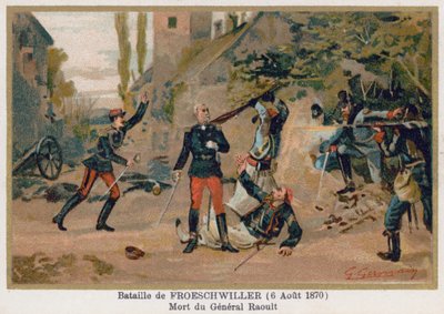 Schlacht von Fröschwiller, Tod von General Raoult von French School