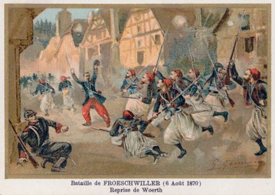 Schlacht von Fröschwiller, Rückeroberung von Woerth von French School