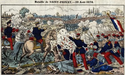 Schlacht von Saint-Privat am 18. August von French School