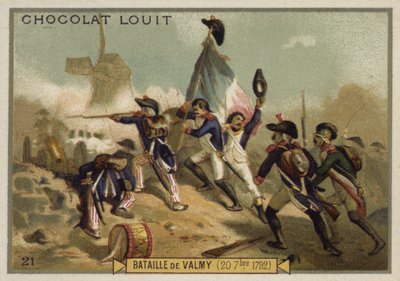 Schlacht bei Valmy, Frankreich, 20. September 1792 von French School