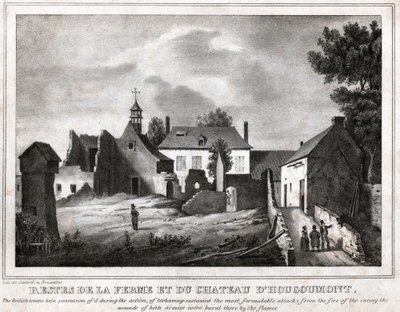 Schlacht von Waterloo (Stich, ca. 1830) von French School