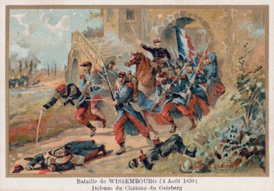 Schlacht von Weißenburg, Verteidigung des Château Geisberg von French School