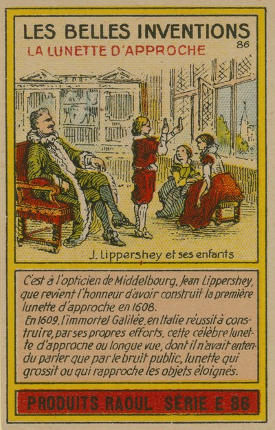 Karte der schönen Erfindungen, Teleskop von French School