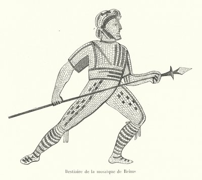 Bestiarium des Mosaiks von Reims von French School