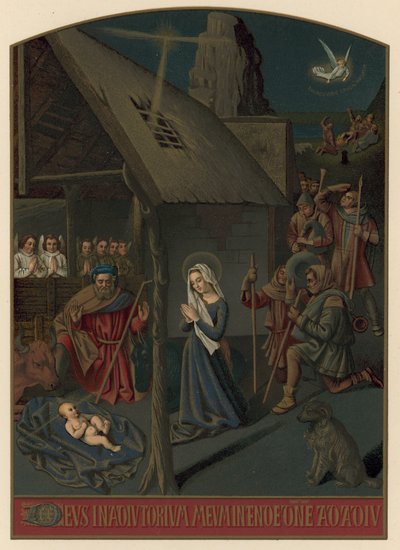 Bethlehem und die Hirten von French School