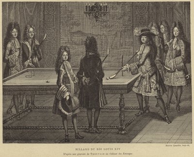 Billardtisch von König Ludwig XIV. von Frankreich von French School