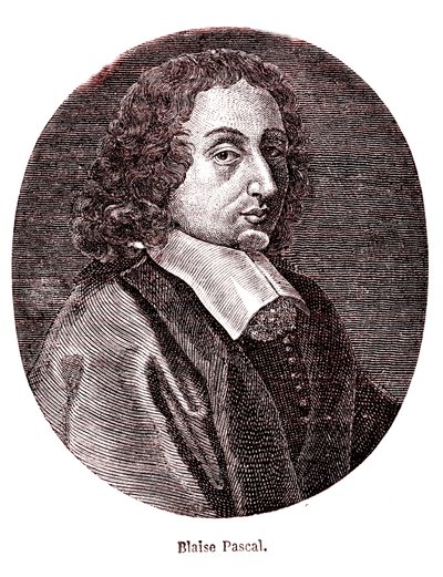 Blaise Pascal, französischer Mathematiker, Philosoph, Physiker und Theologe. 1865 von French School