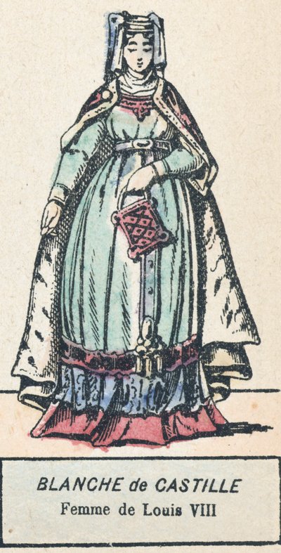 Blanche von Kastilien, Frau von Ludwig VIII. von French School