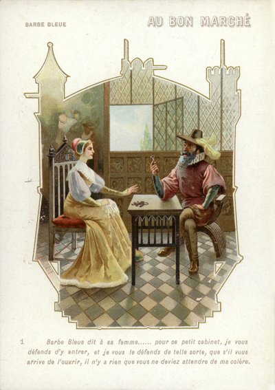 Blaubart, Schlüssel haltend von French School