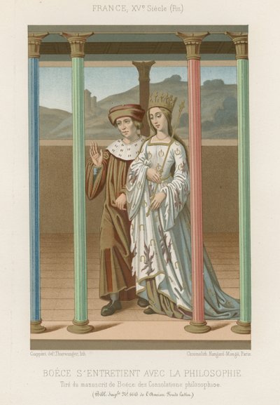Boethius spricht mit der Philosophie von French School