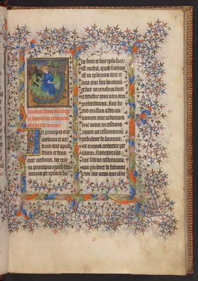 Stundenbuch, Add MS 32454 f.9r, Frankreich von French School