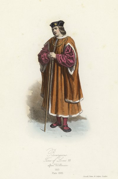 Bürgerkostüm, Herrschaft von Ludwig XII. von Frankreich von French School