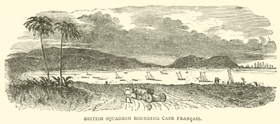 Britisches Geschwader um Kap Francais (Stich) von French School