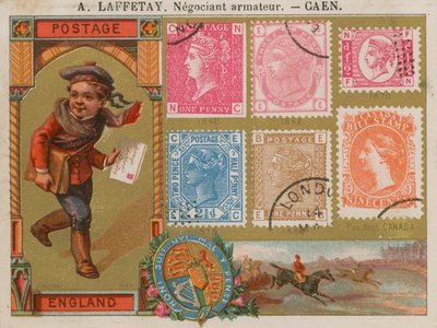 Britische und kanadische Briefmarken von French School
