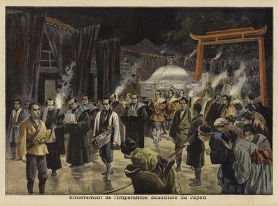 Beerdigung der Kaiserinwitwe von Japan, 1897 von French School