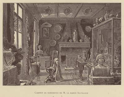 Kuriositätenkabinett von Baron Davillier von French School