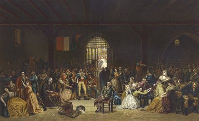 Aufruf für die letzten Opfer des Terrors im St. Lazare-Gefängnis, Französische Revolution, 1794 von French School