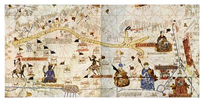 Karawanenrouten der Sahara im Jahr 1413, aus 
