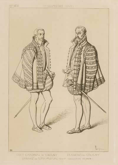 Kardinal Odet de Coligny (1517–1571) und François de Coligny (1557–1591) von French School