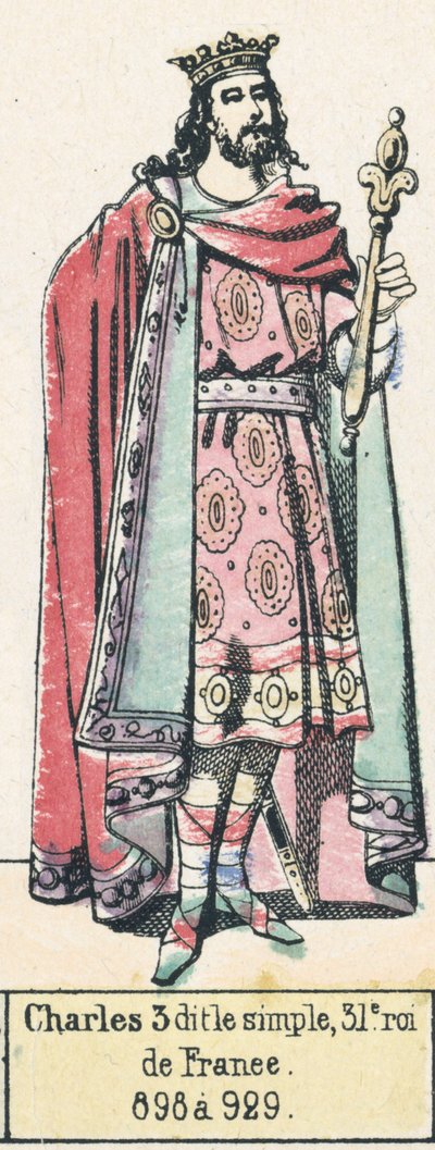 Karl III. der Einfältige, 31. König von Frankreich, 898 bis 929 von French School