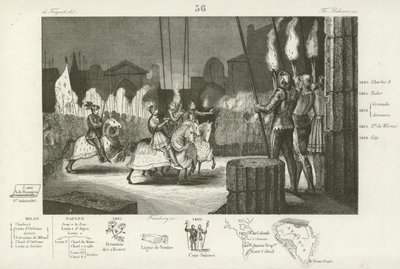 Karl VIII. von Frankreich zieht triumphierend in Rom ein, 1494 von French School
