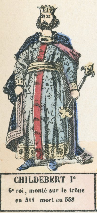 Childebert I., 6. König, bestieg den Thron 511, gestorben 558 von French School