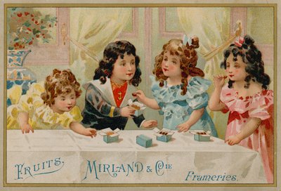 Kinder essen Süßigkeiten von French School