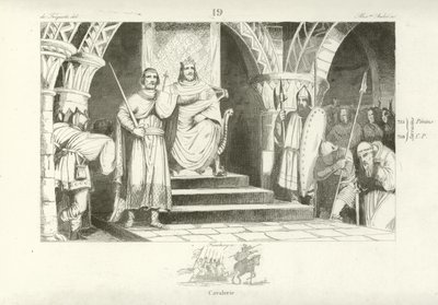 Chilperich II., König der Franken von French School