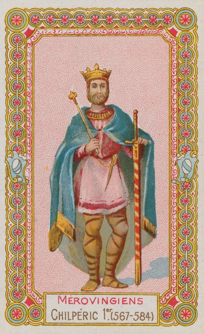 Chilperich I., merowingischer König von Frankreich von 567-584 von French School