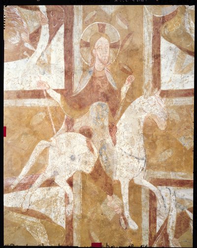 Christus auf einem weißen Pferd, von der Decke der Krypta von French School